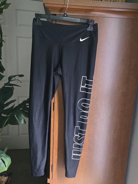 Nike Pants - Nike Black High-Rise 'Just Do It' Leggings